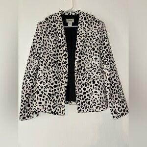 Neiman Marcus Leopard Print Women's Blazer